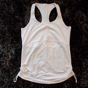 Fabletics Cashel Racerback Tank in white